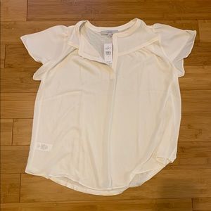 :loft: NWT cream blouse